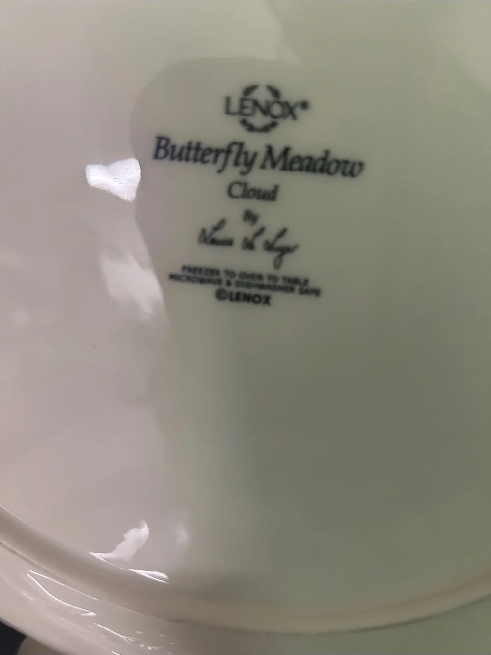 Vintage Lenox Butterfly Meadow Cloud Dinner Plates - Set of 4 11 inch
